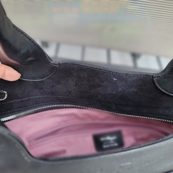 Salvatore Ferragamo Black Leather Suede Bag - Picture 13 of 16